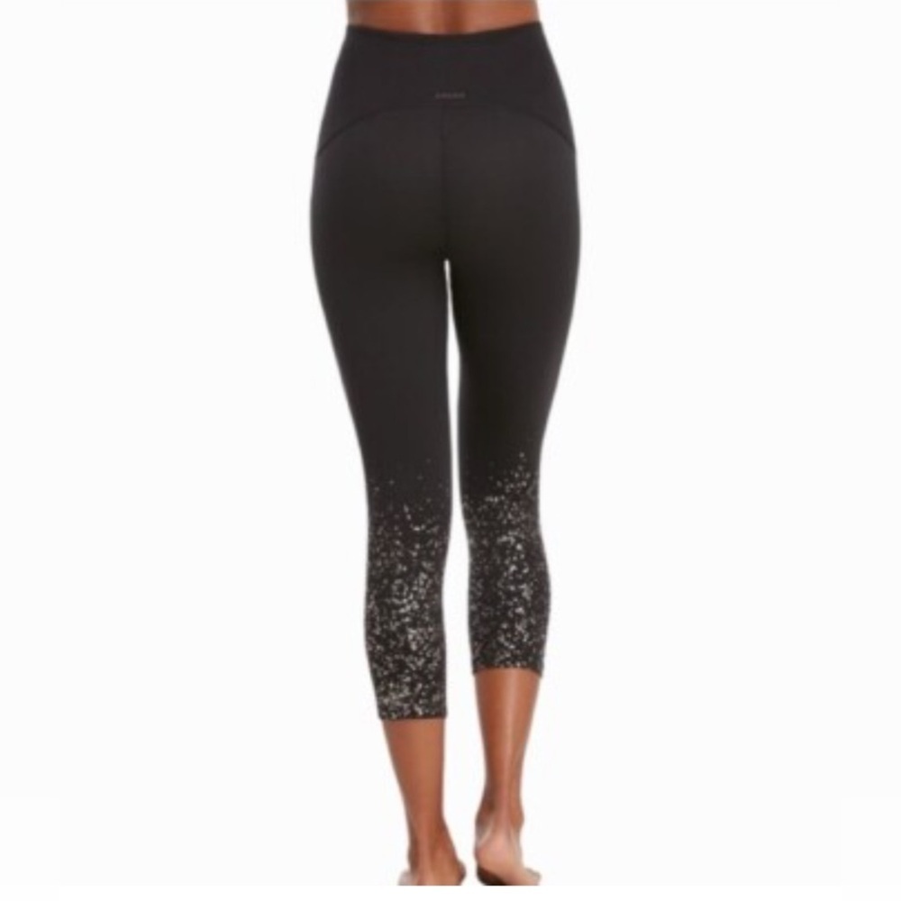 SPANX Black Sparkle Women's Leggings w/ Confetti Details